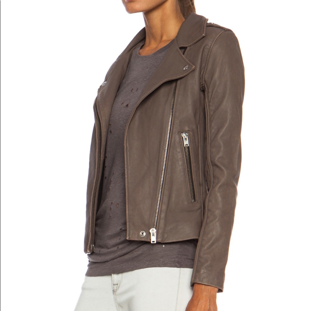 Iro Tara Jacket in Brown/Sand Size XS